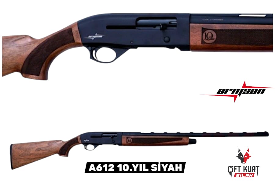 ARMSAN A612 10.YIL SİYAH OTOMATİK YİVSİZ AV TÜFEĞİ
